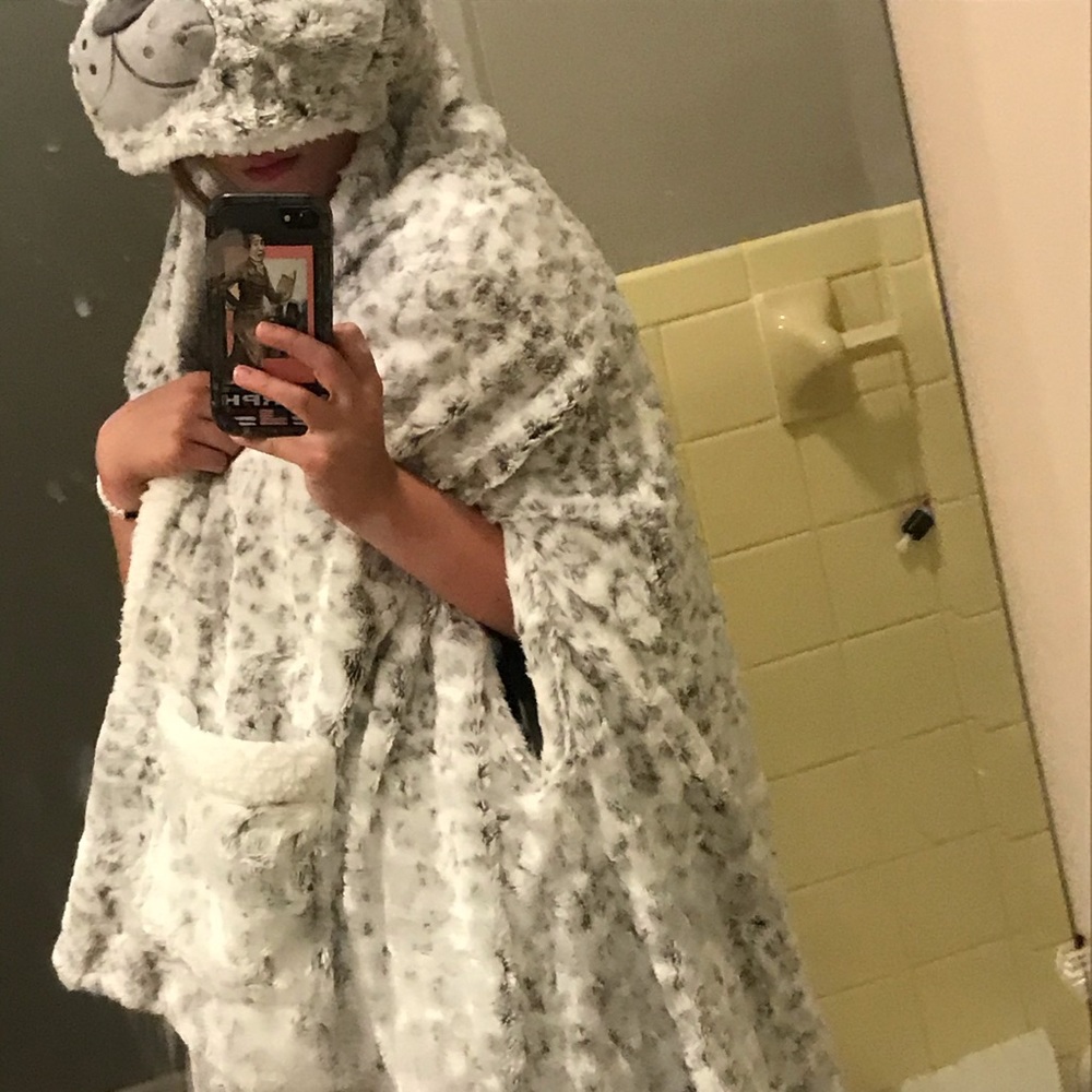 Blanket jacket, with bunny face